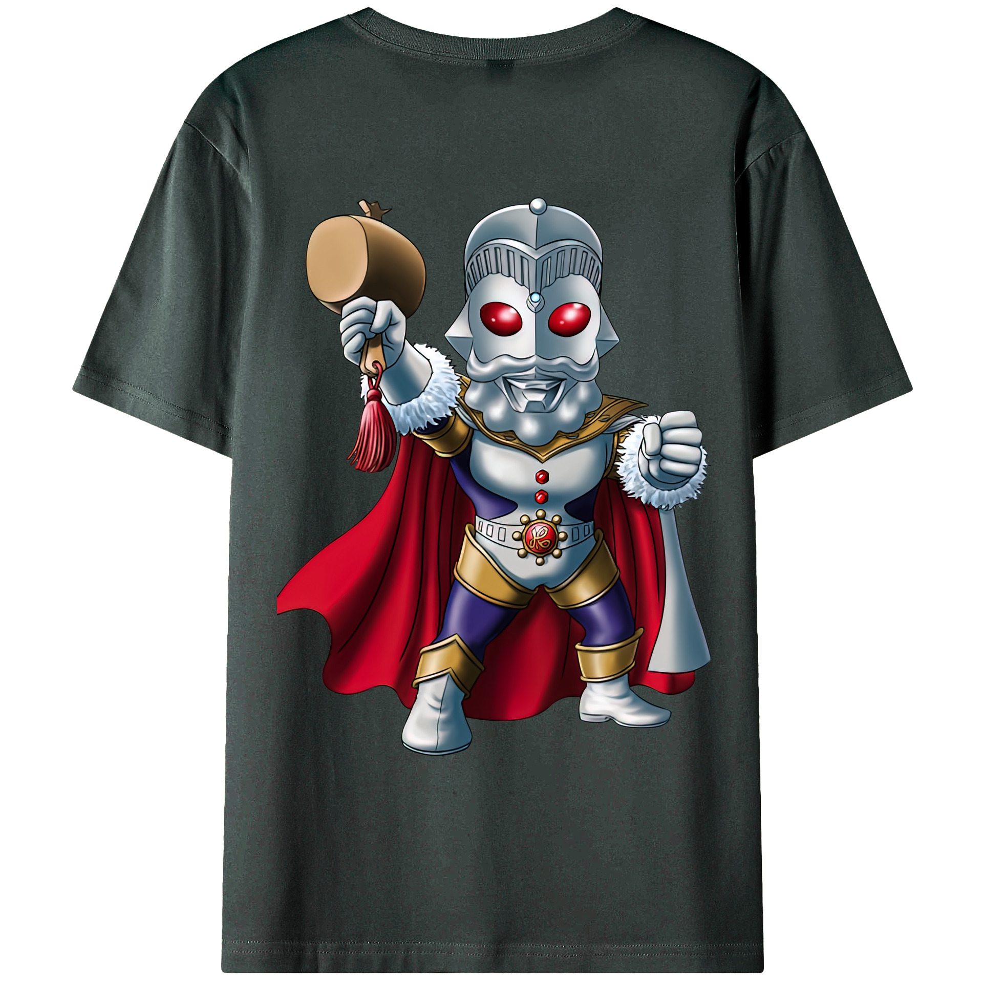 （画像用） ウルトラマン Ultraman 綿100％ メンズ半袖Tシャツ（バックプリント） 通気性